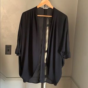 Black sheer cardigan